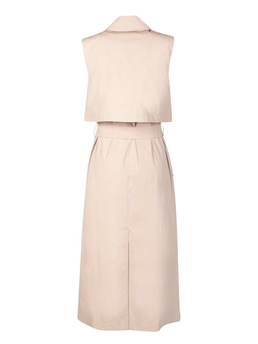 Burberry Beige Sleeveless Trench Coat