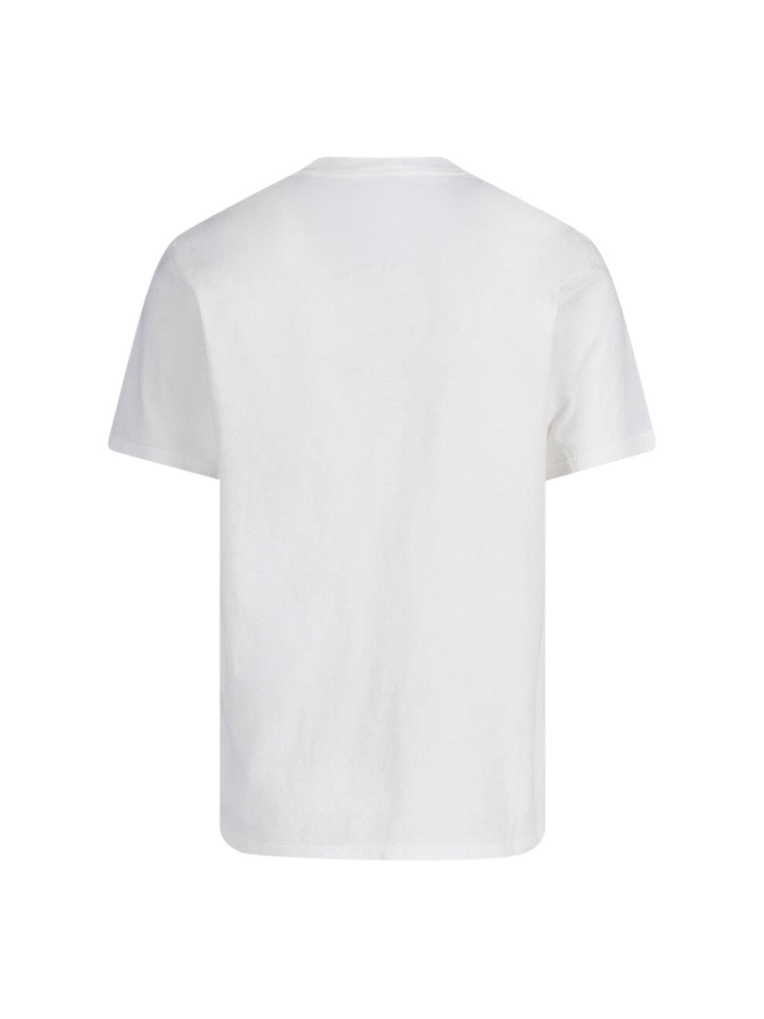 Maison Margiela White Ribbed Neckline Chest Pocket T-Shirt