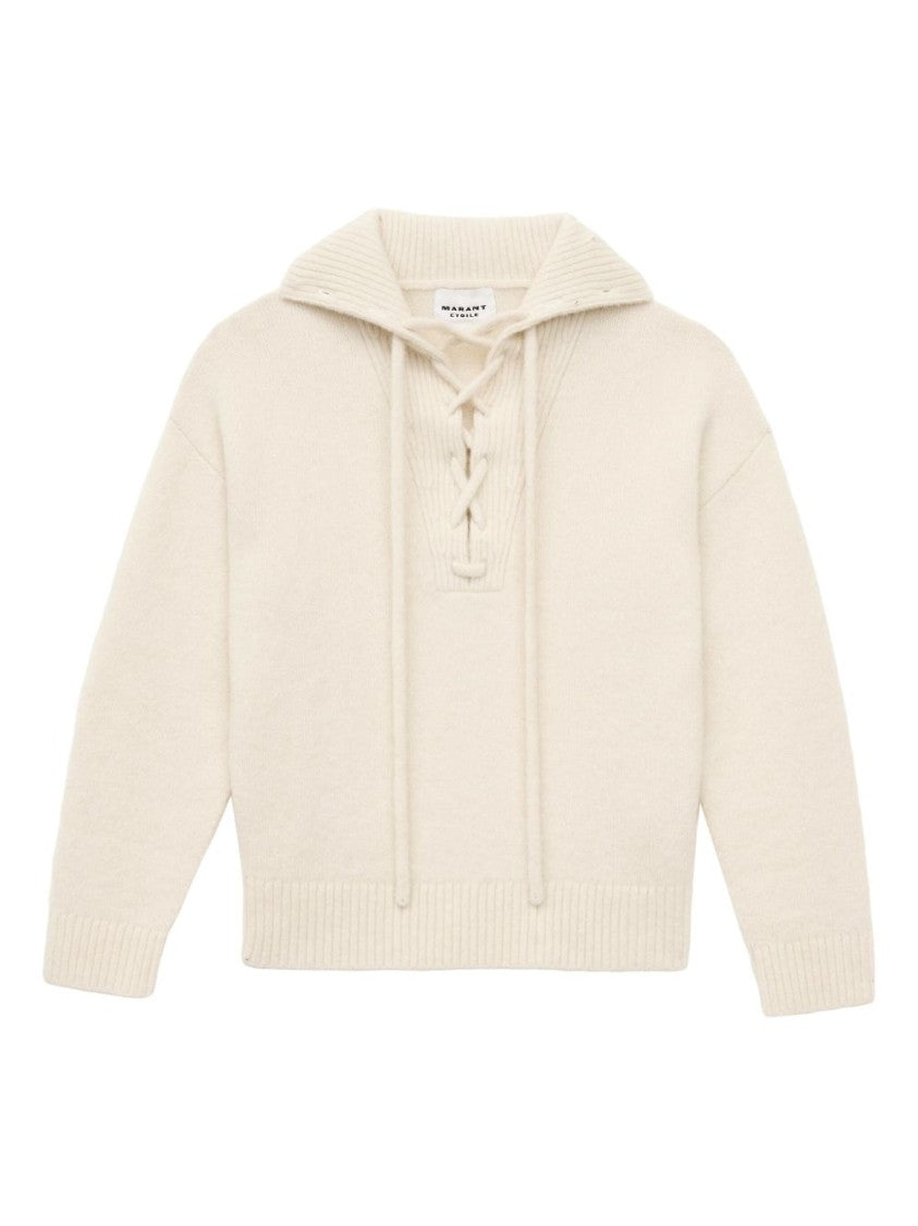 Isabel Marant Étoile Lace-Up Front Phylia Hoodie With Ribbed Detailing