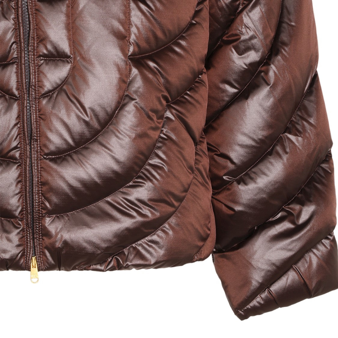 Casablanca Glossy Padded Jacket With Distinctive Quilted Design