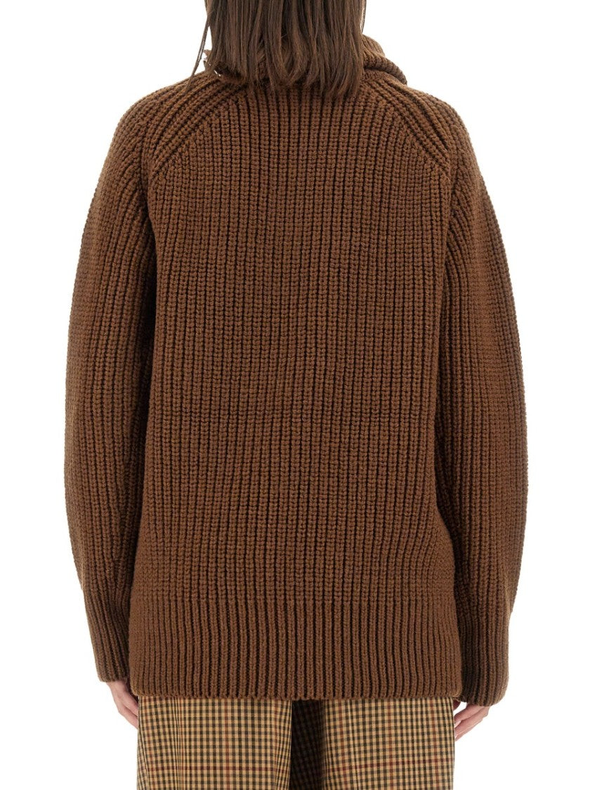 Dries Van Noten Zip-Closure Regular Fit Shirt With Structured Collar