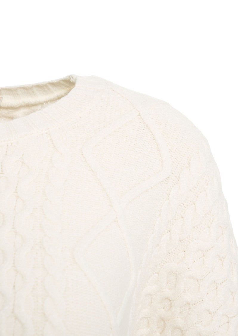 Kaos Maglione Con Motivo A Trecce