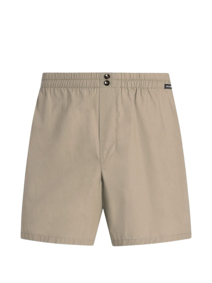 Dolce & Gabbana Beige Elasticated Boxer Shorts
