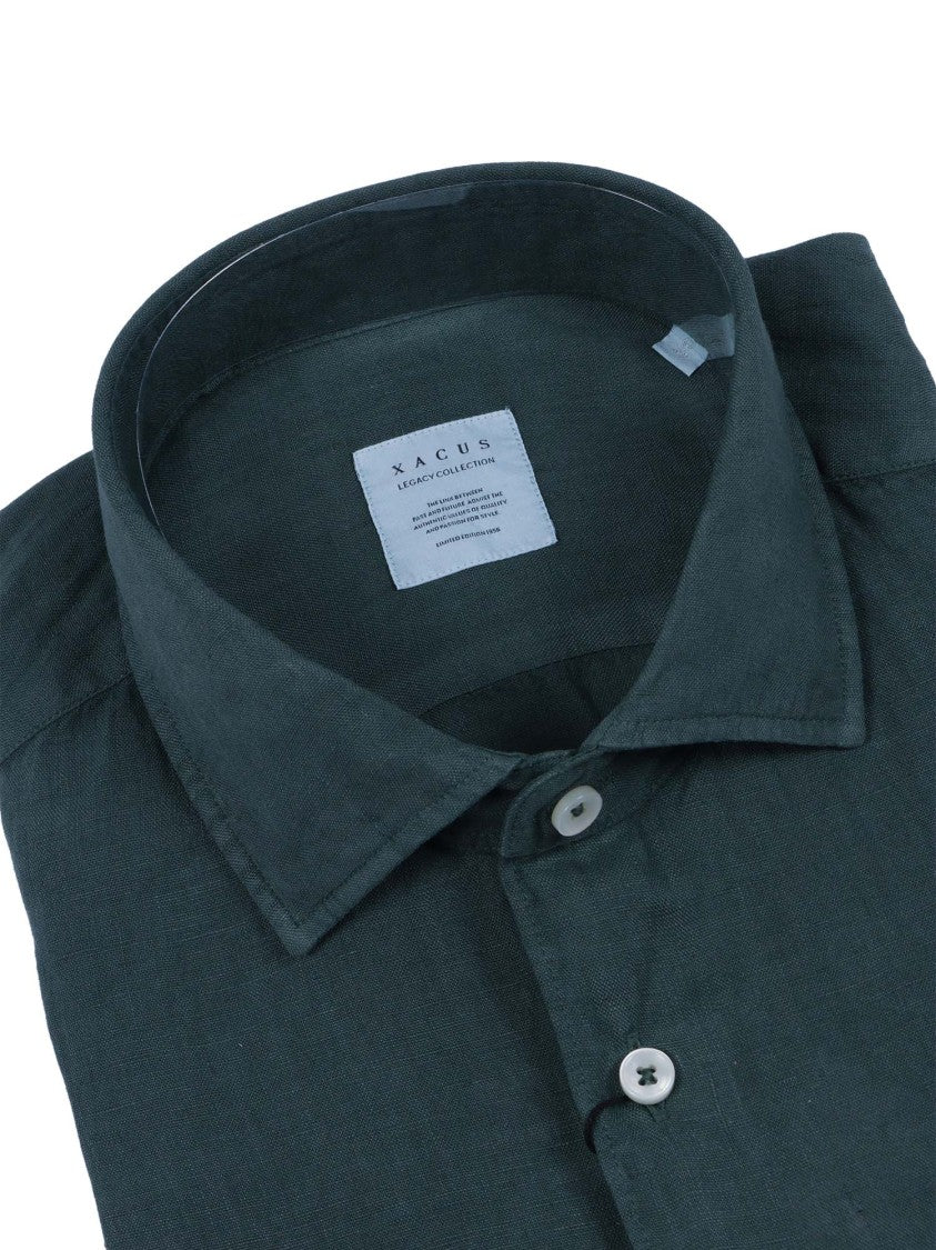 Xacus Camicia Long Sleeve Linen Shirt