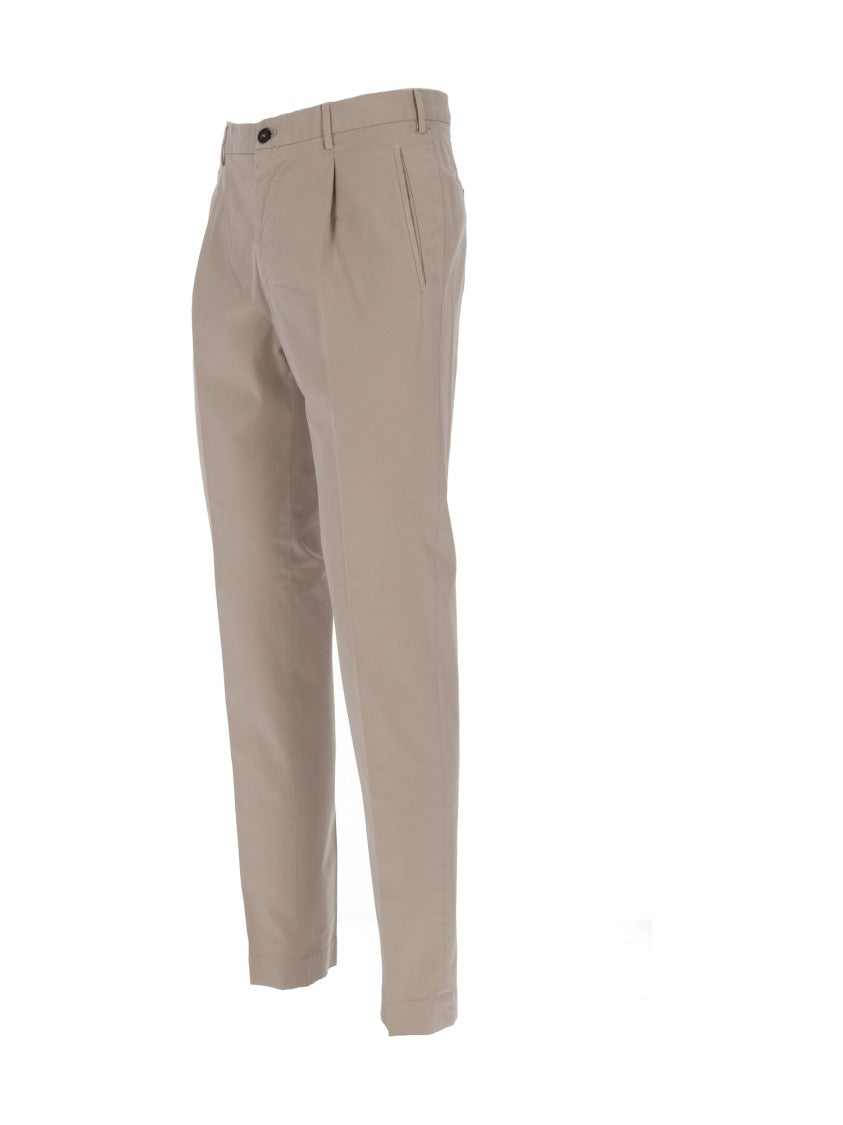 Incotex Tailored Fit Flat Front Straight-Leg Pants