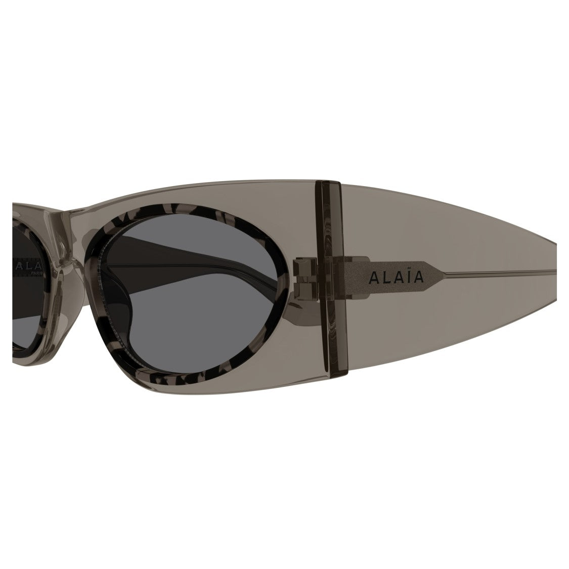 Azzedine Alaïa Aa0085s Oversized Rectangular Sunglasses With Tortoiseshell Pattern