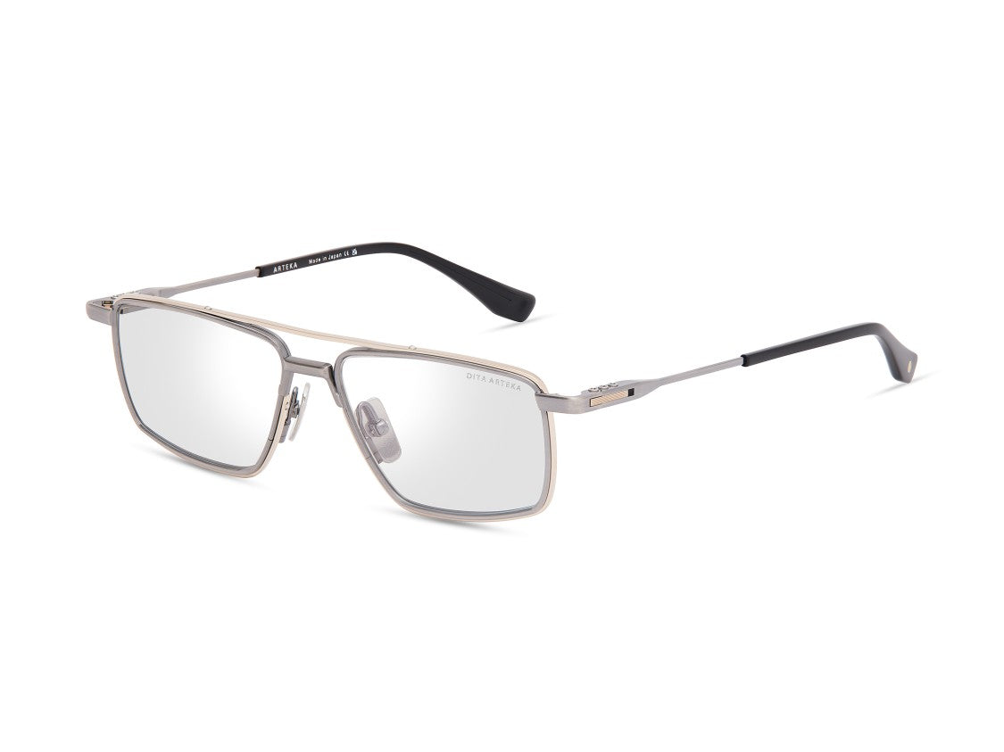 Dita Arteka Clear Lens Rectangular Titanium Sunglasses