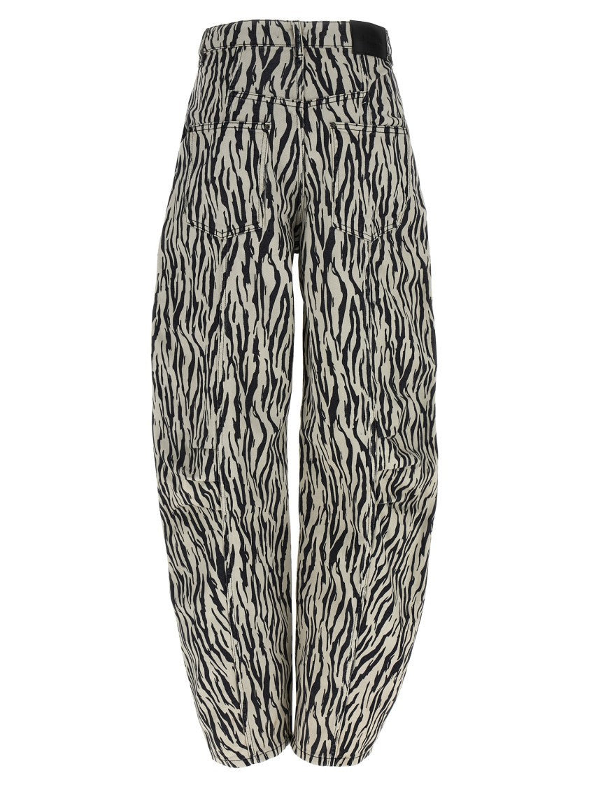 Rotate Birger Christensen 'Printed Twill Cargo' Pants