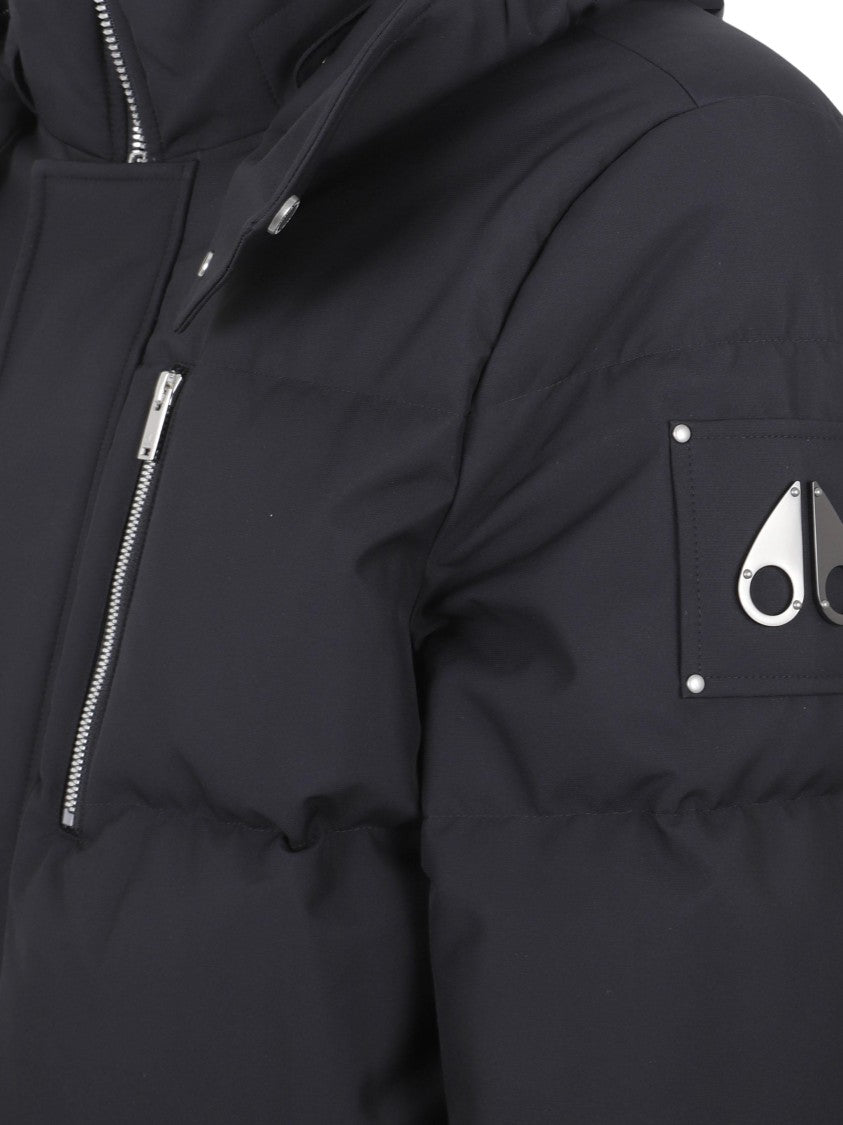 Moose Knuckles Padded Quilted Casual Jacket With High Collar
