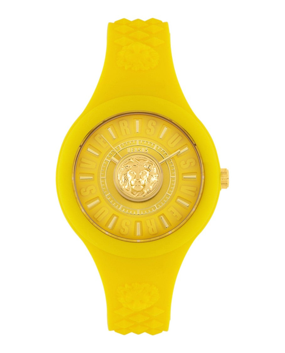 Versus Versace Fire Island Lion Strap Watch With Striking Motif