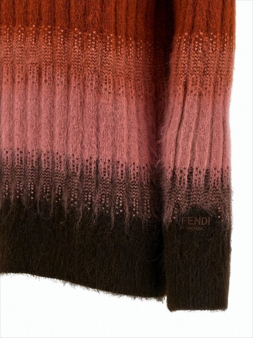 Fendi Gradient Cable Knit Sweater