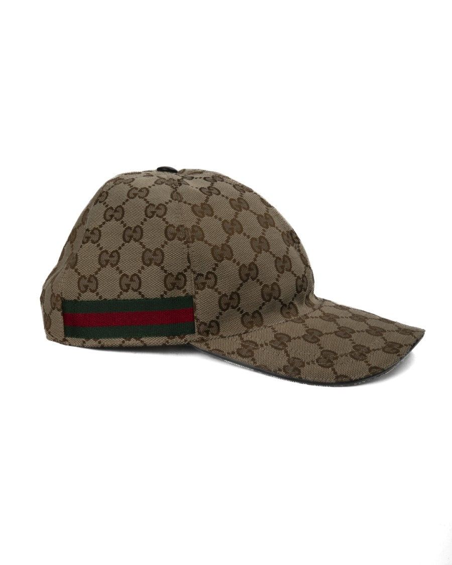 Gucci Gg Supreme Canvas Baseball Cap - Brown