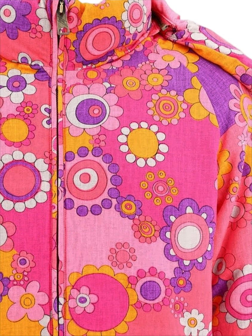 Erl Psychedelic Floral Pattern Padded Jacket
