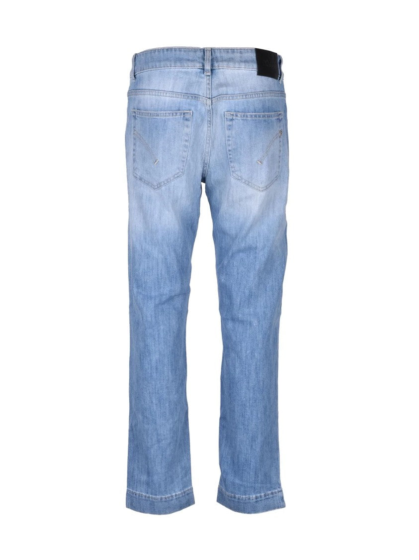 Dondup Rose Light Blue Tapered-Leg Stretch Cotton Jeans