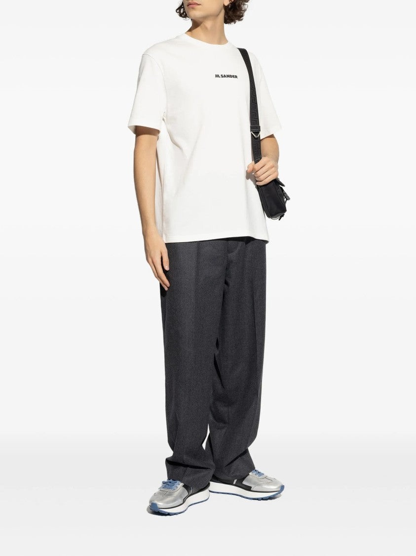 Jil Sander White Relaxed Fit Logo T-Shirt
