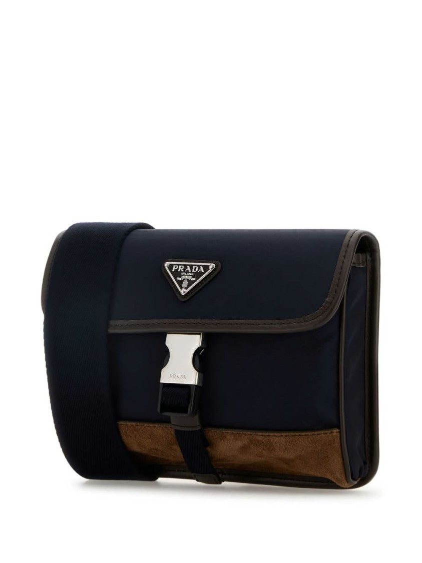 Prada Shoulder Bag With Structured Design And Flap Closure