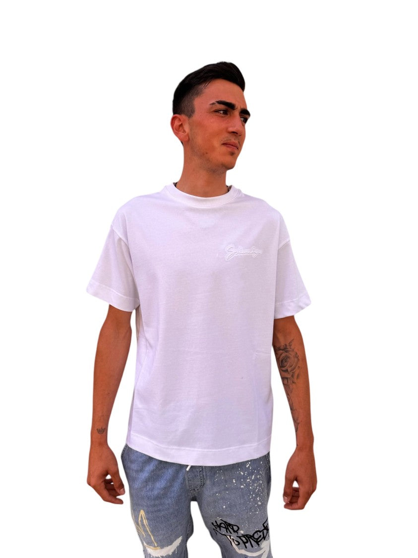 Givenchy Contemporary White T-Shirt With Subtle Logo Embroidery