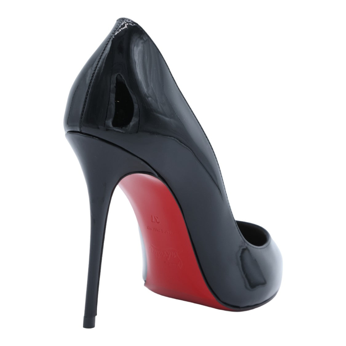 Christian Louboutin Glossy Black Patent Stiletto Pumps