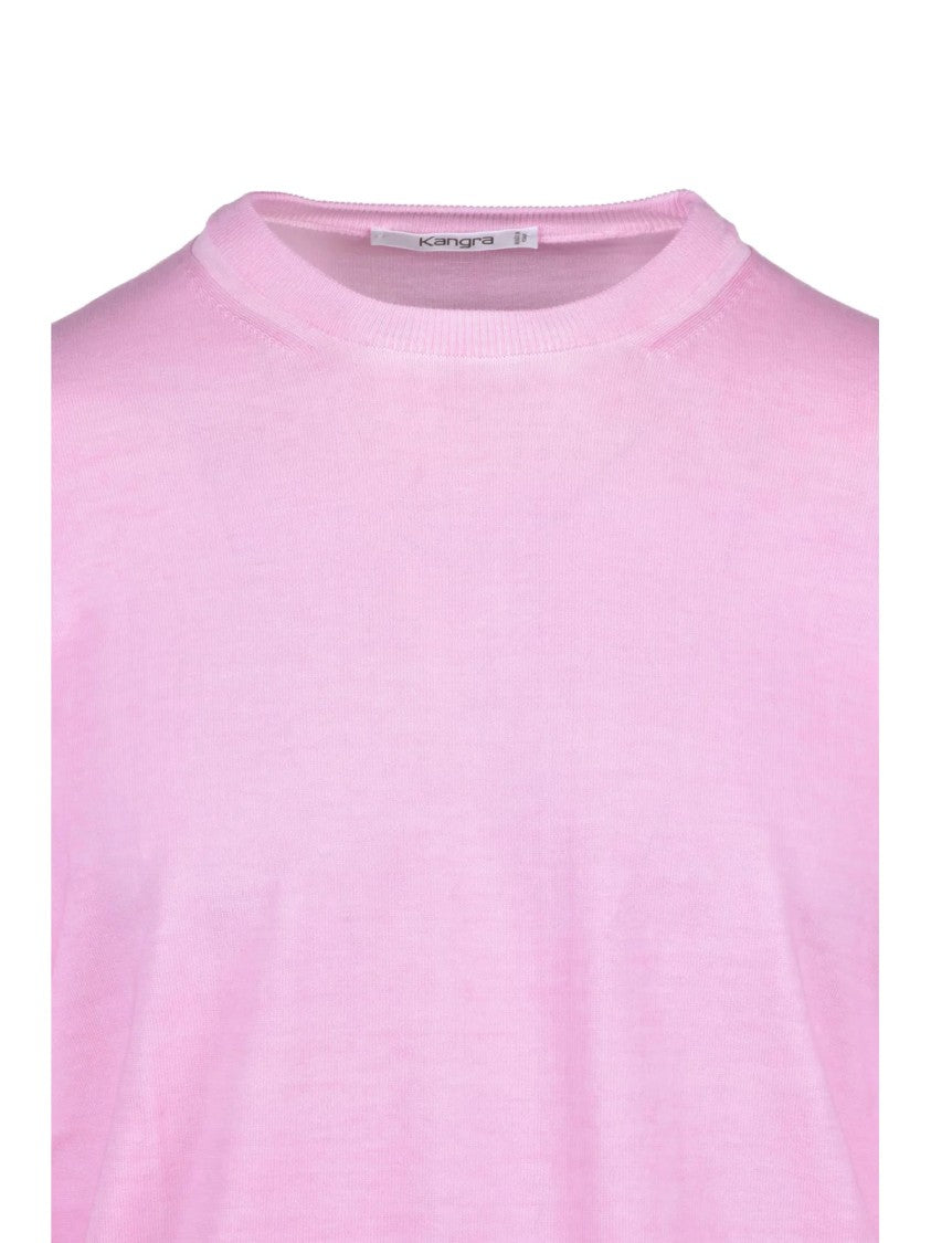 Kangra Pink Cotton Men Sweater