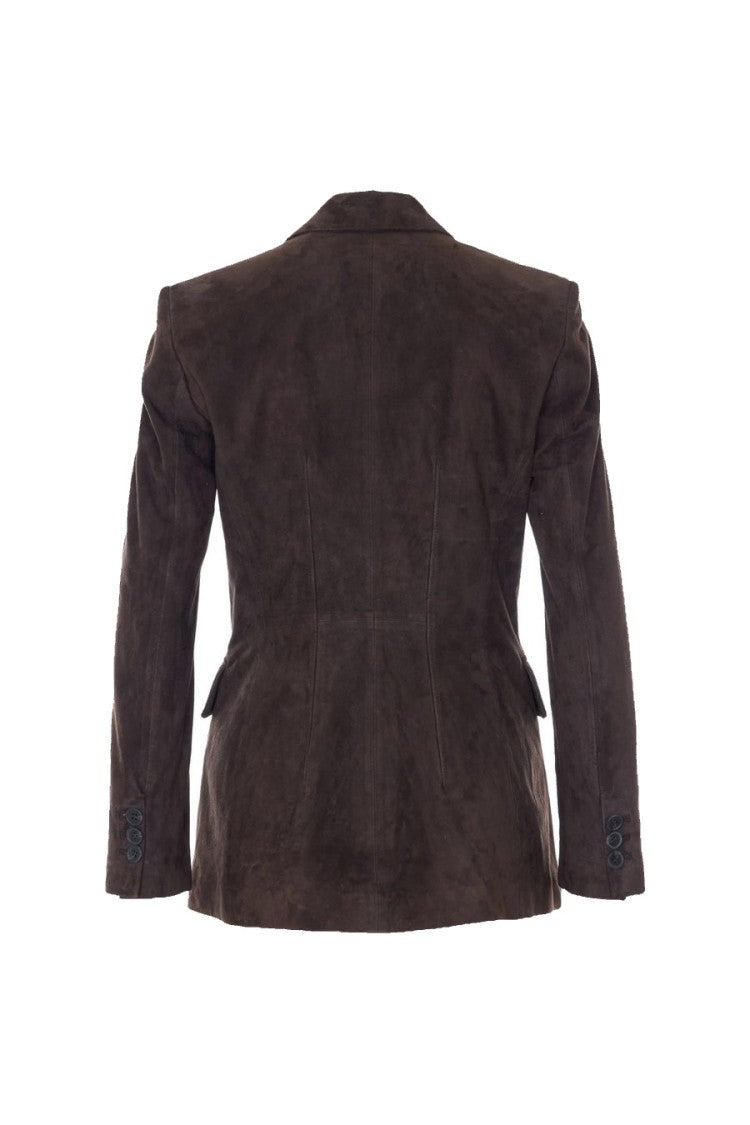 S.W.O.R.D. Brown Wool-Blend Notch-Lapel Blazer