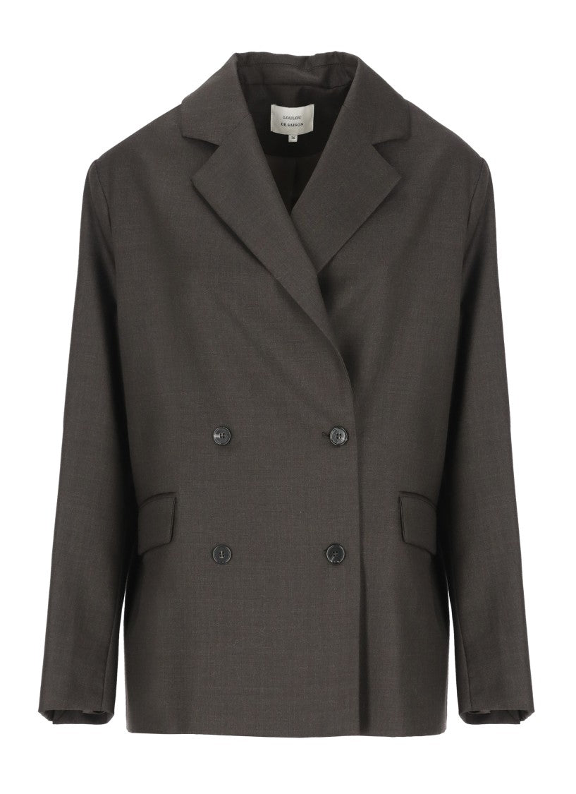Loulou De Saison Double-Breasted Loulou De Saison Wool Blazer