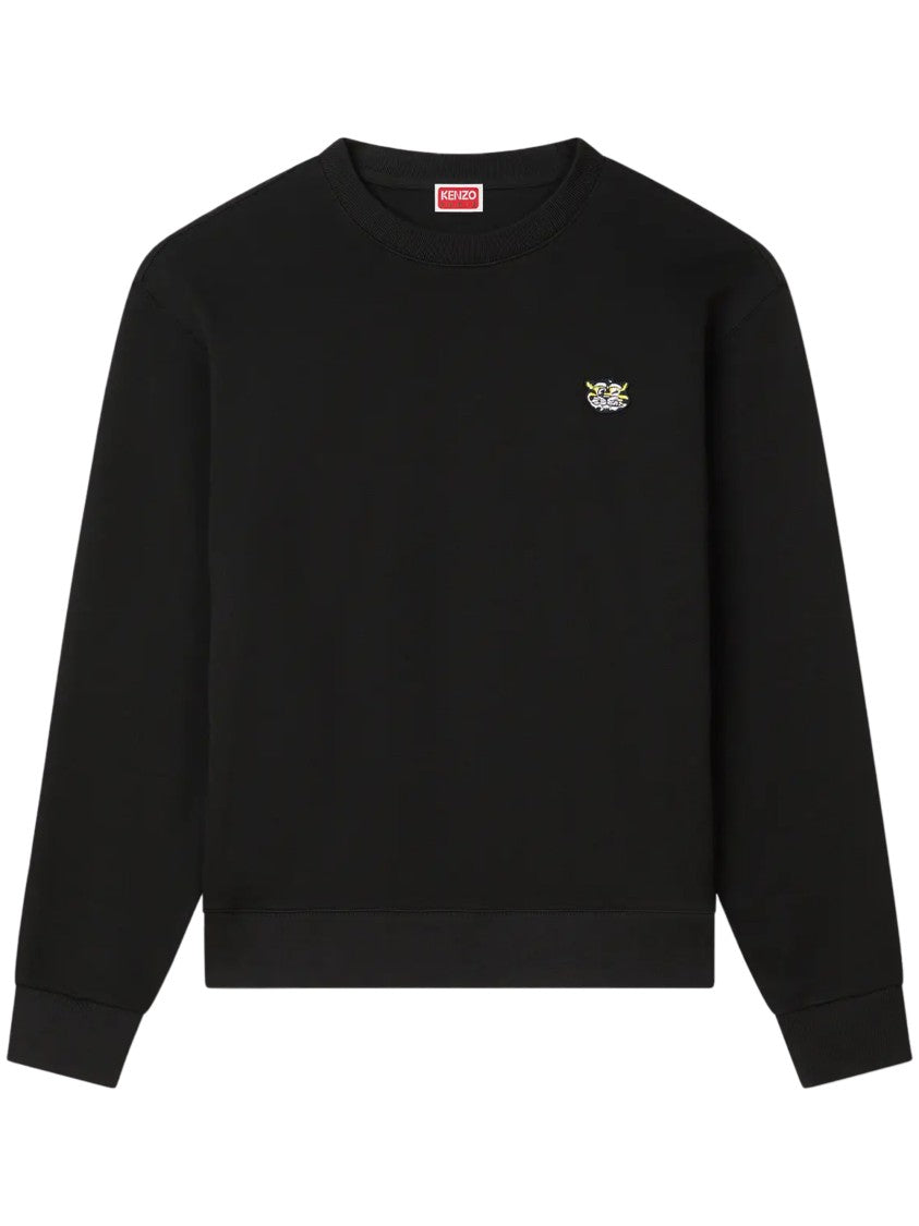 Kenzo Kenzo Wild Tiger Black Cotton Sweatshirt