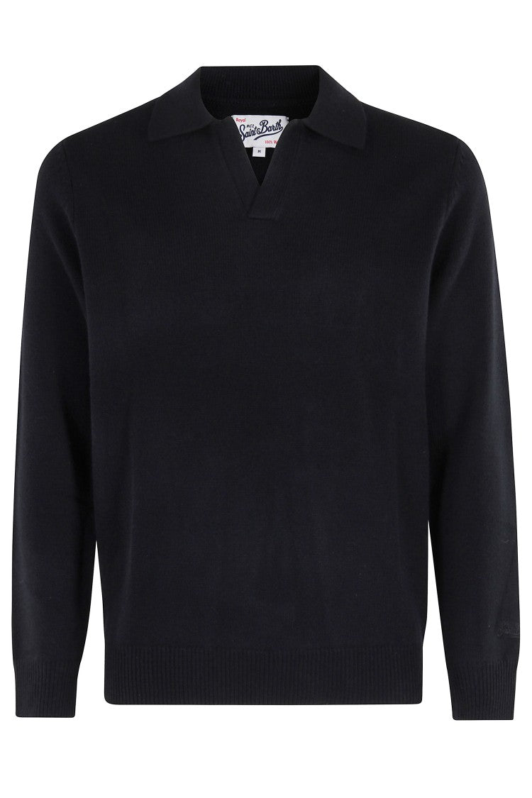Mc2 Saint Barth Knit Long Sleeve Polo