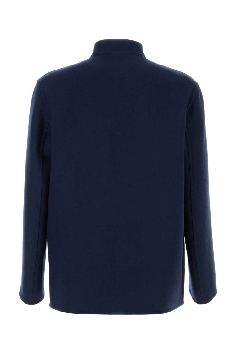 Valentino Garavani Navy Blue Wool Blend Jacket