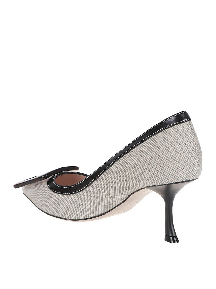 Roger Vivier Pointed-Toe Pump With Tortoiseshell Buckle