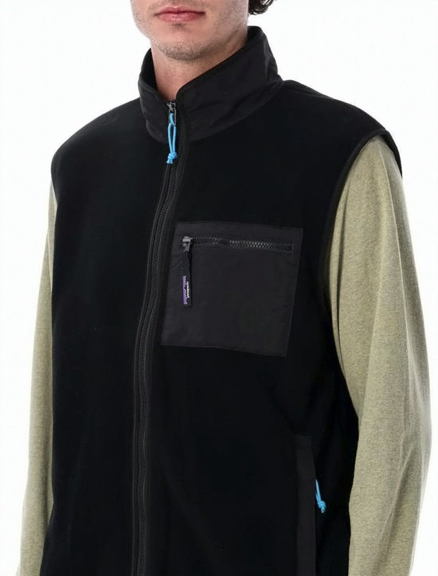 Patagonia High Collar Sleeveless Vest With Zippered Details