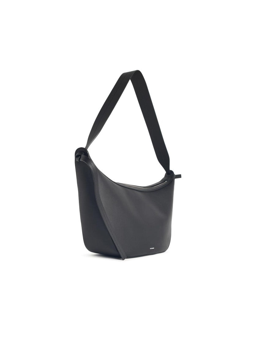 Jil Sander 'Knot' Black Leather Bag