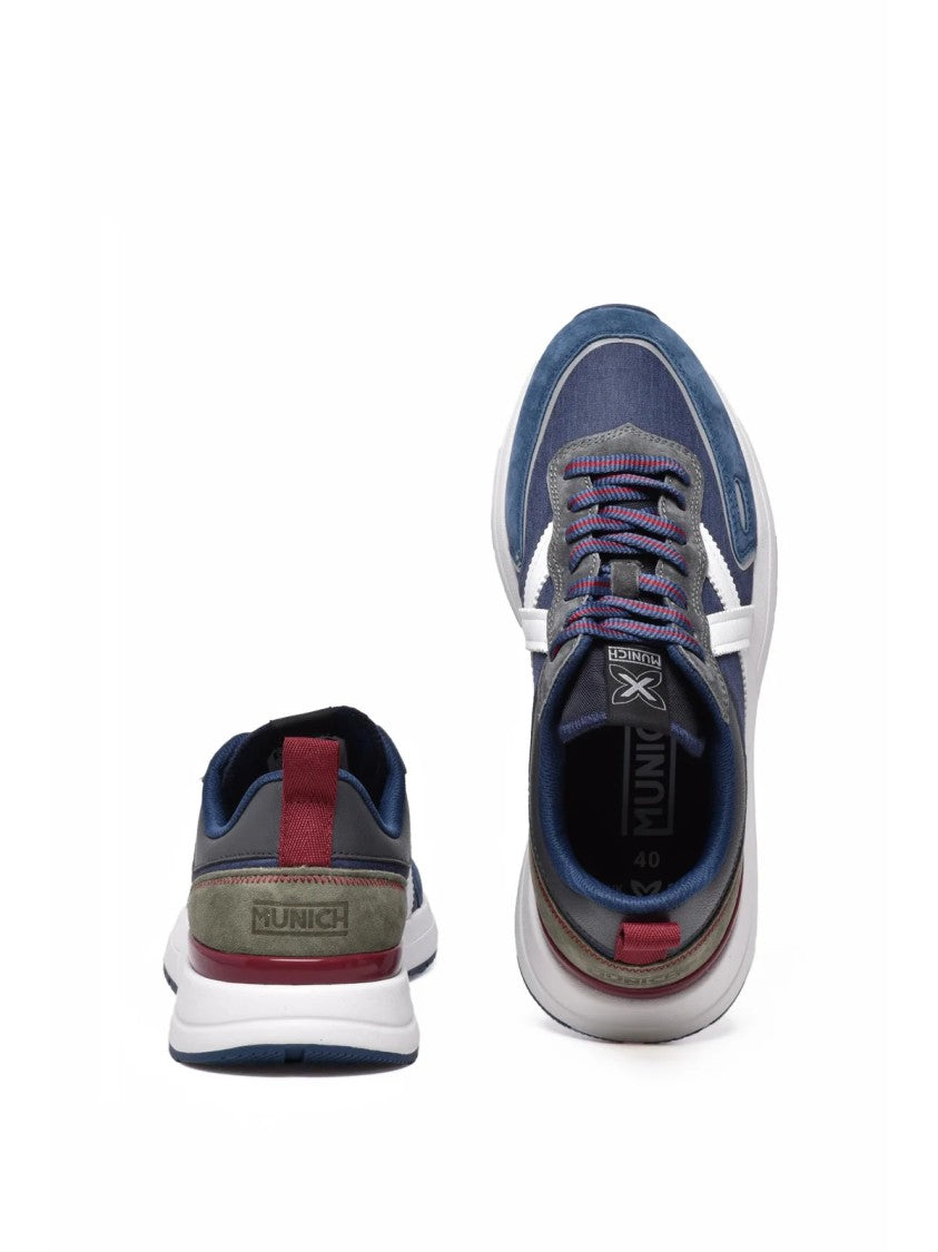 Munich Multicolor Fiber-Blend Patchwork Sneakers