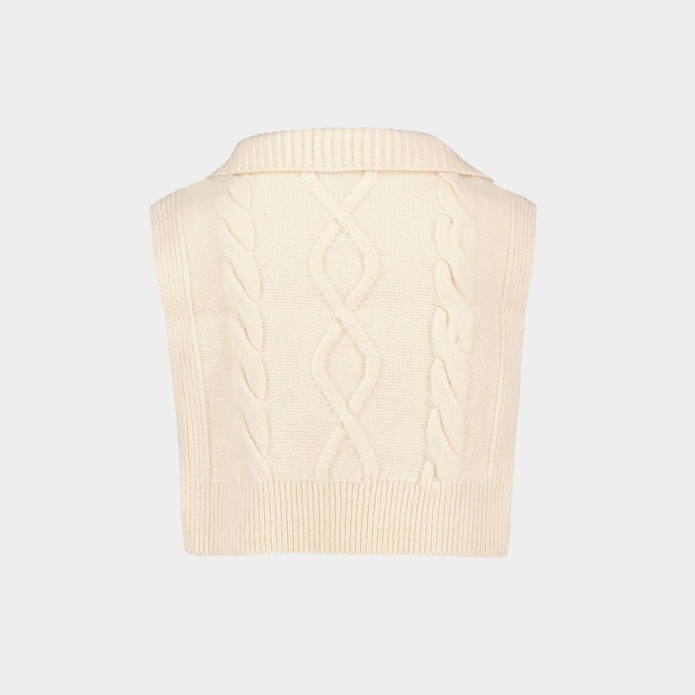 A.P.C. Snood Lola Scarf - Wool - Beige