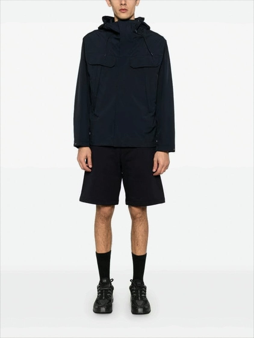 C.P. Company Relaxed-Fit Black Jacket With Concealed Zip And Goggles