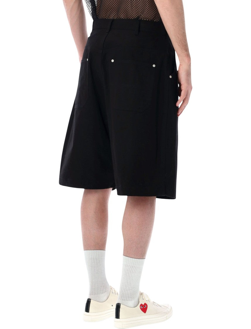 Comme Des Garçons Five Pocket Wide Leg Black Shorts