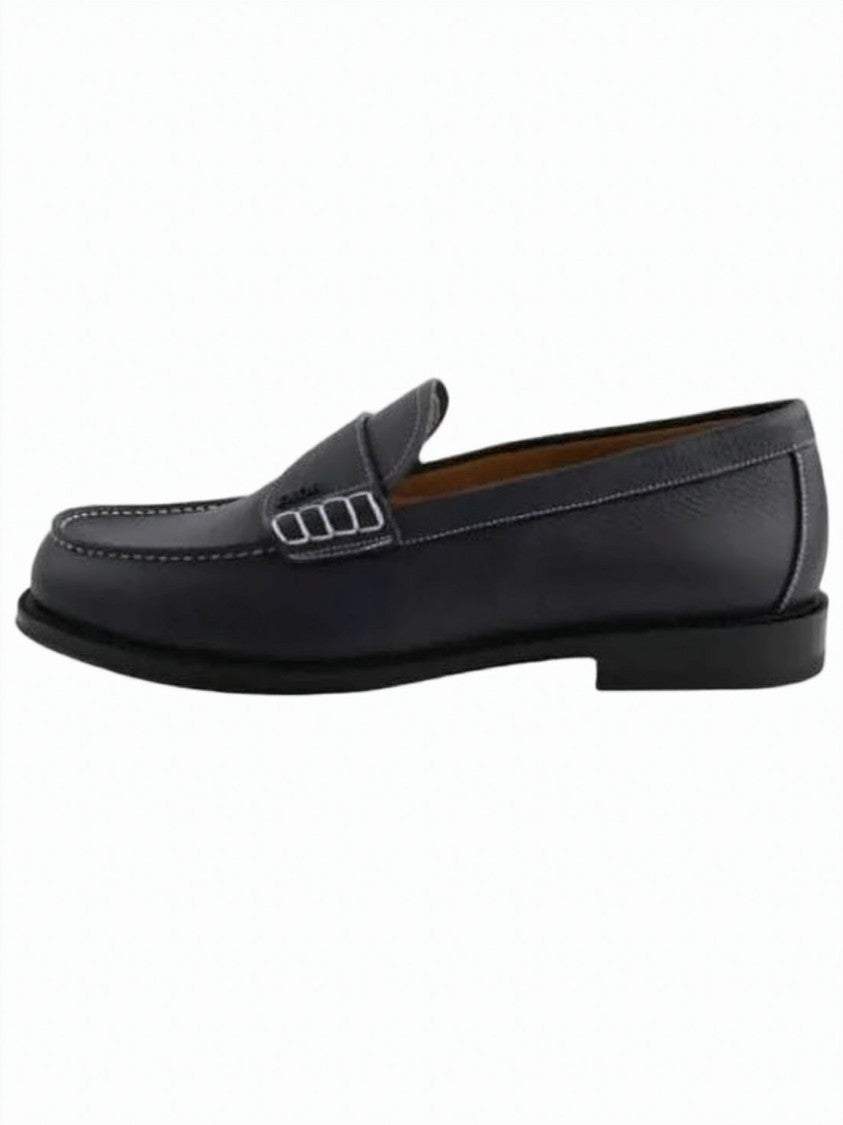Dior Calf Leather Loafer With Rounded Toe And Decorative Detail
