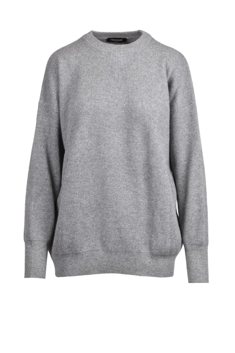 Fabiana Filippi Lamé Sweater - Grey