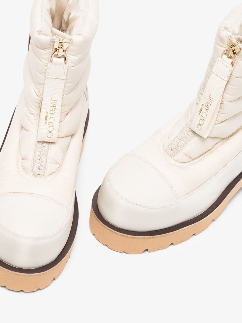 Jimmy Choo Padded Ankle Boots With Distinguished Logo