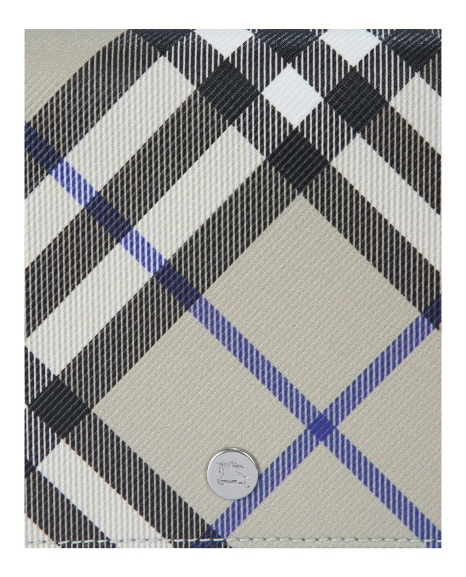 Burberry Ls Checkered Bi-Fold Wallet