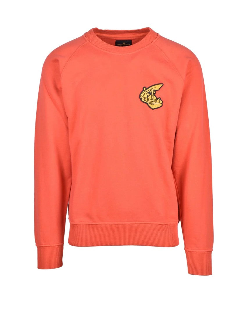 Vivienne Westwood Anglomania Anglomania Oversized Crewneck Sweatshirt With Embroidered Emblem