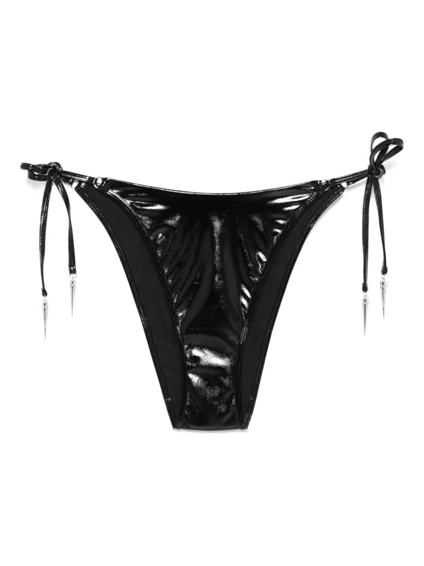 Agent Provocateur Black Mika Glossy Bikini Bottom