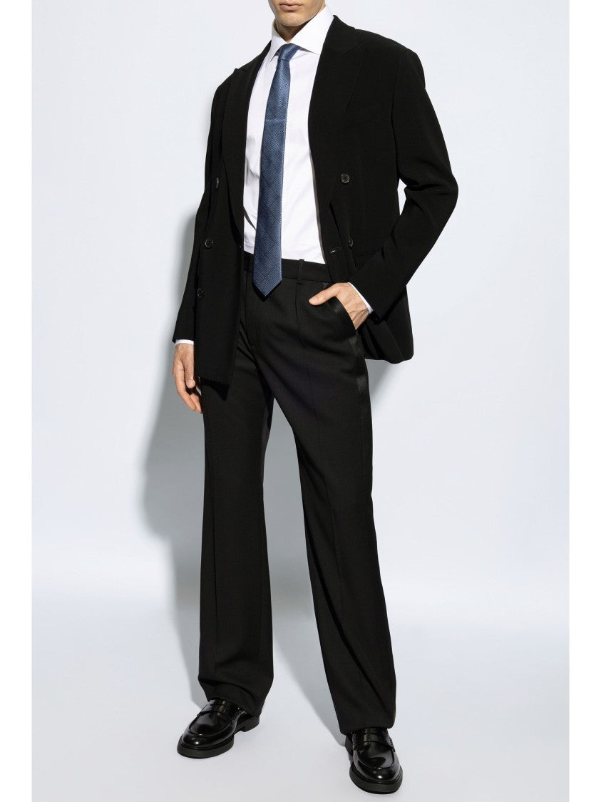 Giorgio Armani Pure Cotton Twill French Collar Shirt