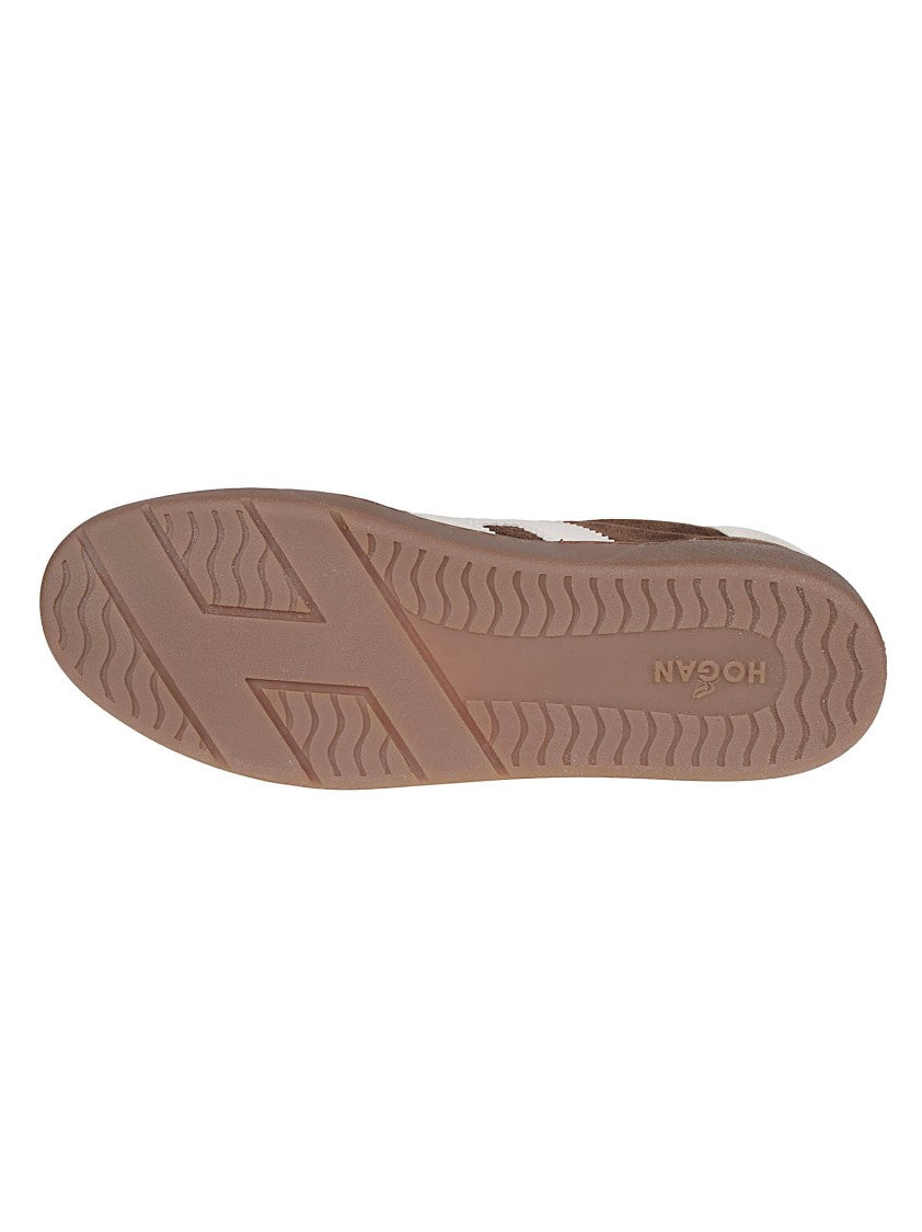 Hogan Brown Cool Suede Sneakers