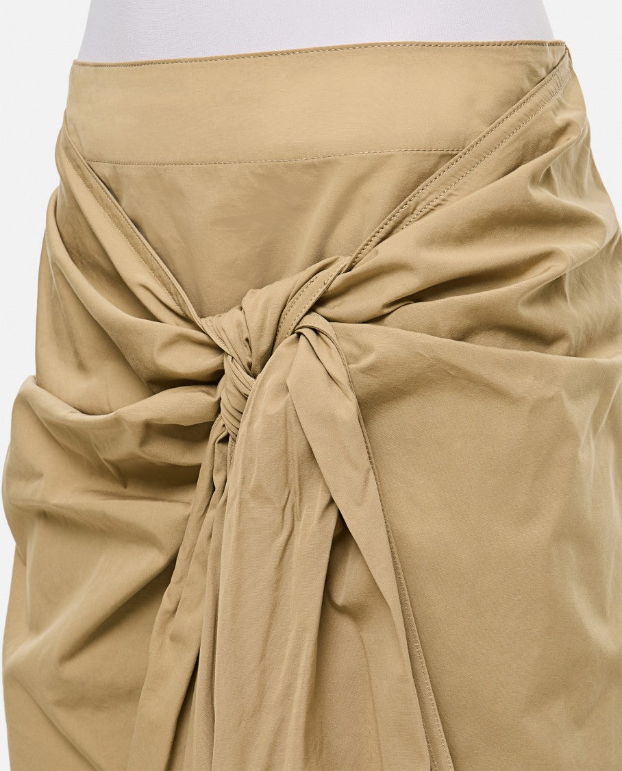 Bottega Veneta Cotton Skirt W/ Knot
