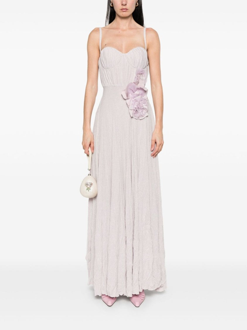 Elisabetta Franchi Maxi Dress With Fitted Bodice
