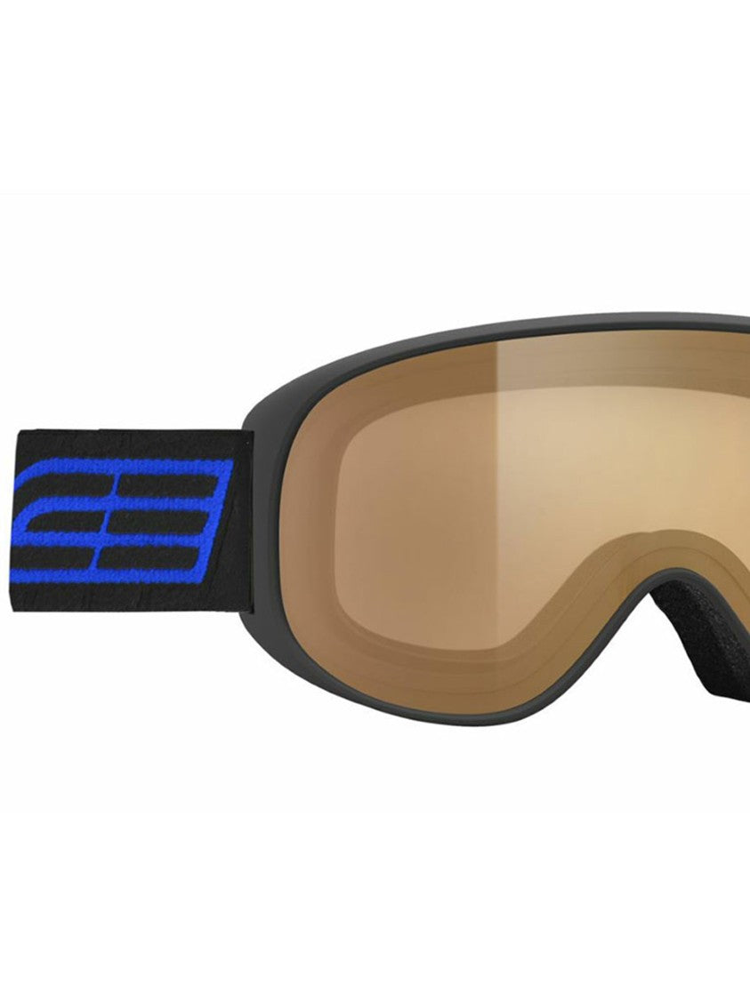 Salice Black Ski Goggles Amber-Tinted Lens