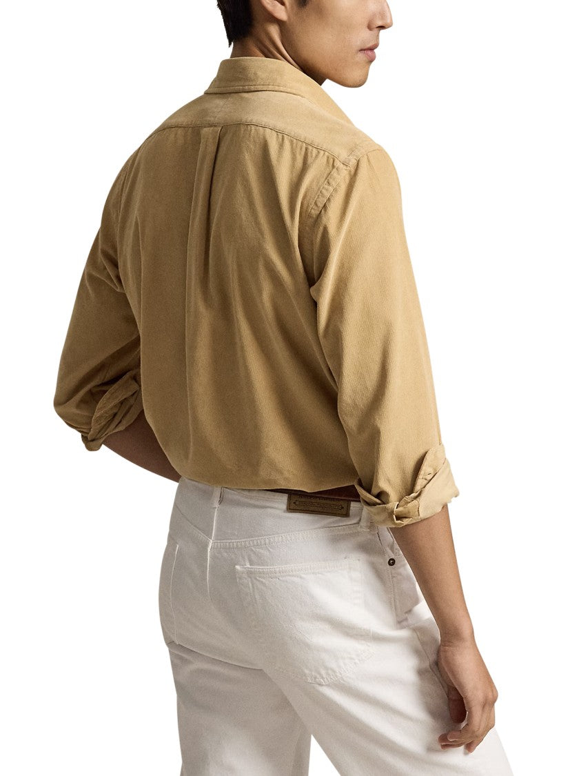 Polo Ralph Lauren Brown Long-Sleeve Button-Down Sport Shirt