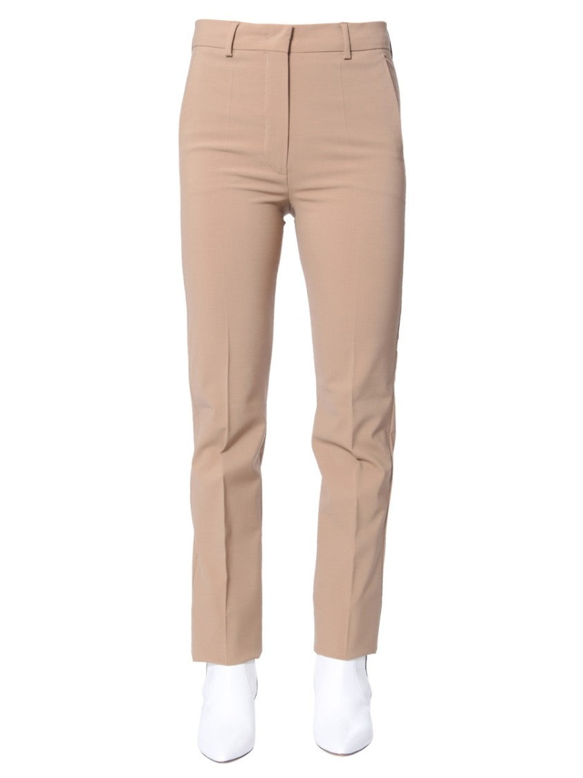 Max Mara Tailored Straight-Leg Narvel Pants With Polished Finish