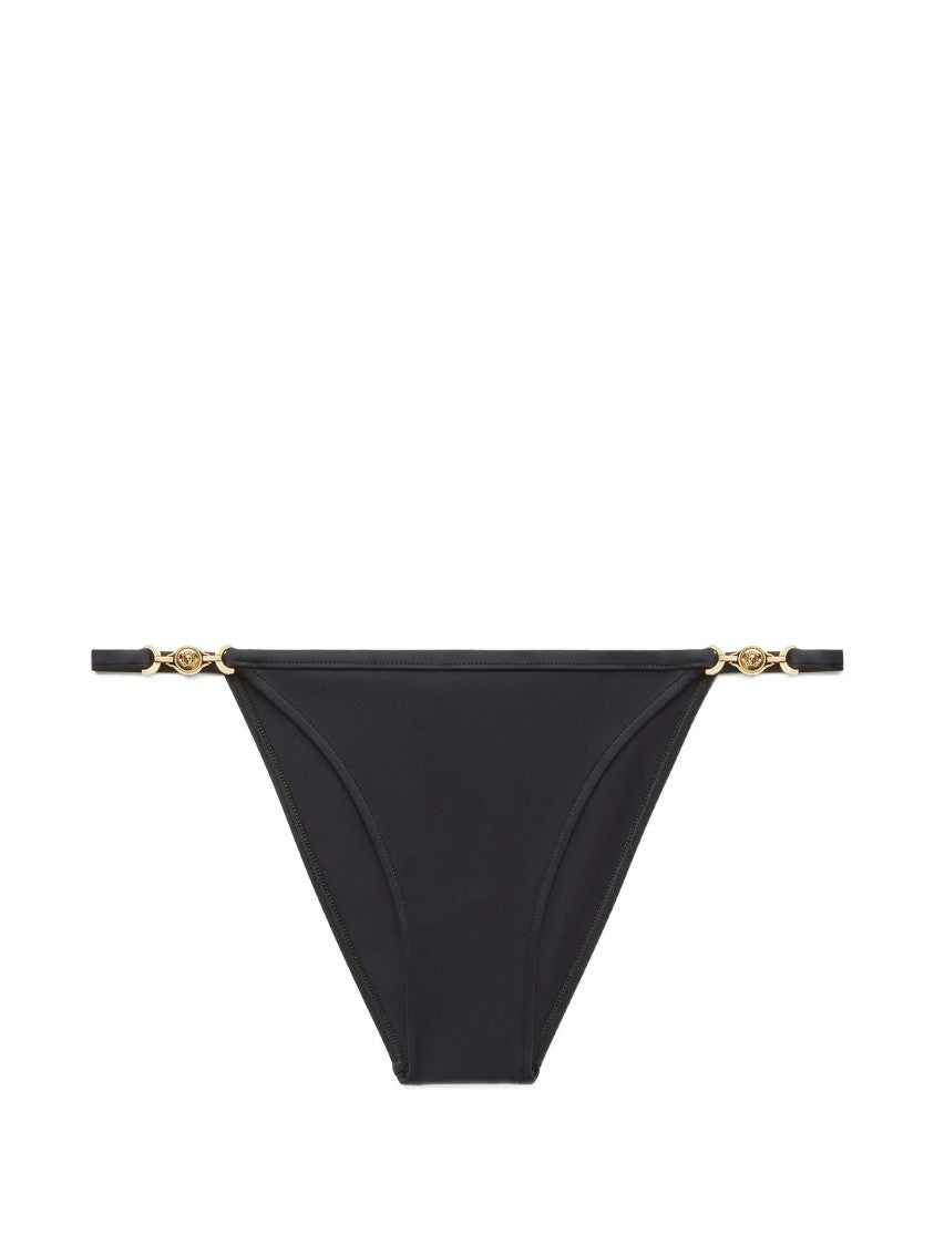 Versace Low-Rise Minimalist Swim Slip With Gold Accents