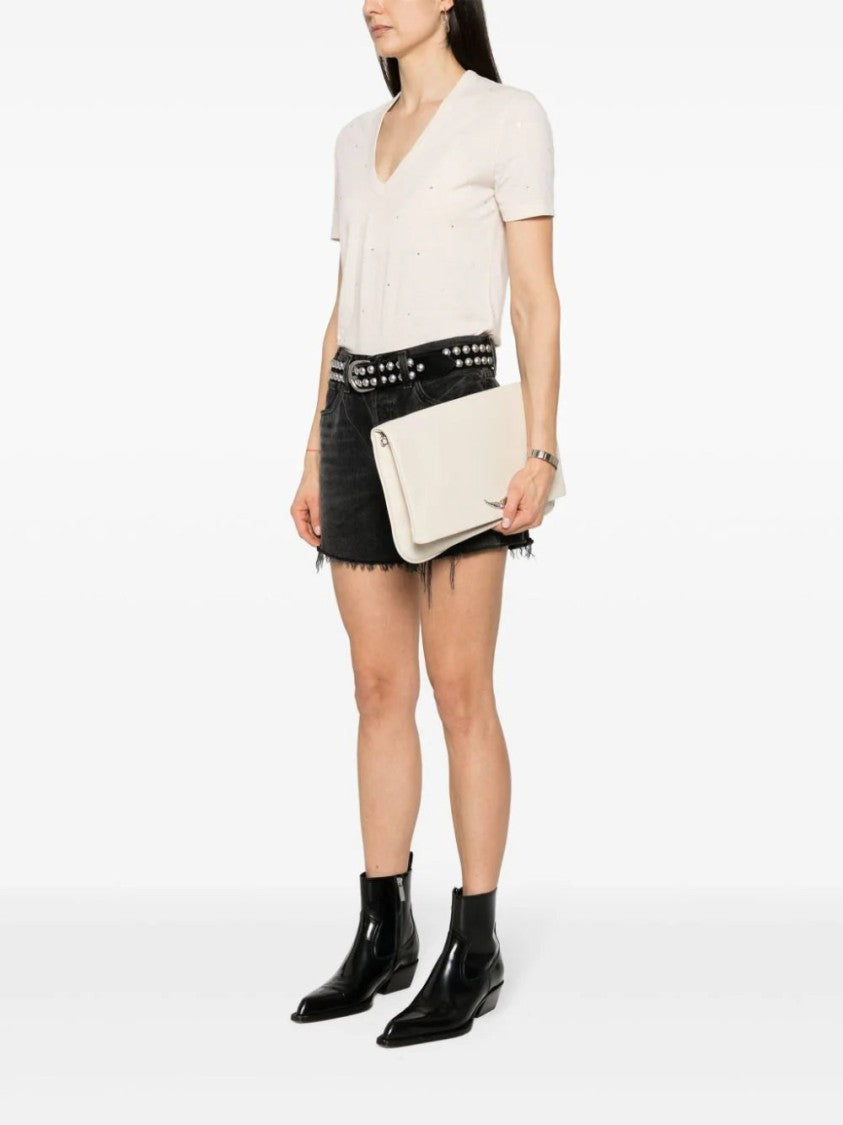 Zadig & Voltaire Large Rock Eternal Clutch Bag